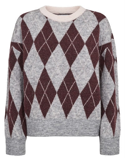 Nümph - NUTikla Pullover Strik - Medium Grey Melange 